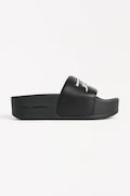 Karl Lagerfeld papuci KONDO MAXI femei, culoarea negru, cu platforma, KL80872