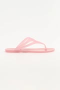 Karl Lagerfeld șlapi JELLY THONG femei, culoarea roz, cu toc plat, KL80007A