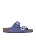 Birkenstock slapi de piele Arizona Big Buckle femei, culoarea violet, 1029383