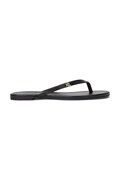 Lauren Ralph Lauren slapi de piele Raquel femei, culoarea negru, cu toc plat, 802953931001