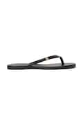 Lauren Ralph Lauren slapi de piele Raquel femei, culoarea negru, cu toc plat, 802953931001