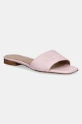 Lauren Ralph Lauren șlapi de piele Everley Sld femei, culoarea roz, 802959143007
