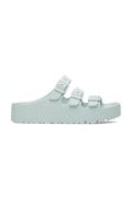Birkenstock klapki Florida III Flex Platform EVA damskie kolor turkusowy na platformie 1029736