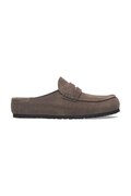 Semišové šľapky Birkenstock Naples Wrapped LEVE hnedá farba, 1029712