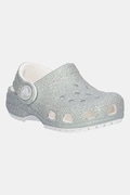 Шльопанці Crocs CLASSIC IRIDESCENT GLITTER CLOG KIDS колір срібний 210985