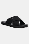 Calvin Klein Jeans klapki CROSS SANDAL CRXS TX męskie kolor czarny YM0YM01223