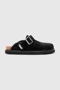 Замшеві шльопанці AllSaints Randal Mule колір чорний M003FC