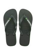 Παντόφλες Havaianas BRASIL LOGO χρώμα: πράσινο, 4110850.5983