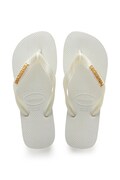 Σαγιονάρες Havaianas LOGO χρώμα: άσπρο, 4127244.0001