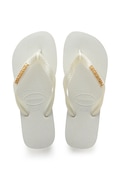 Σαγιονάρες Havaianas LOGO χρώμα: άσπρο, 4127244.0001