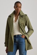 Lauren Ralph Lauren płaszcz damski z bawełną zielony 297967126