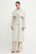 Тренч Guess AMIRA жіночий колір бежевий перехідний oversize W5GL33 WHAE2