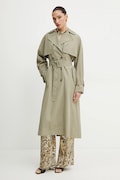 Тренч Guess AMIRA жіночий колір зелений перехідний oversize W5GL33 WHAE2