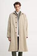 Les Deux płaszcz męski kolor beżowy przejściowy LDM620076