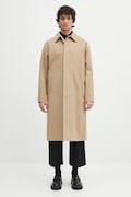 A.P.C. cappotto con aggiunta di lino Mac Edouard colore beige COGXT.M01549