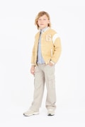 Guess geacă bomber pentru copii culoarea galben, L5RL07 WG970