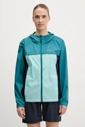 Outdoorová bunda Columbia Crested Canyon Windbreaker tyrkysová barva, 2116481
