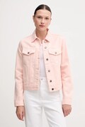 Бавовняна джинсова куртка United Colors of Benetton колір рожевий перехідна 2RZVDN00N