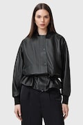 AllSaints kurtka skórzana SOFI kolor czarny przejściowa W126LB