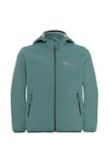 Jack Wolfskin kurtka dziecięca FOURWINDS JACKET KIDS kolor zielony A61854