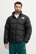 Péřová bunda The North Face Lhotse černá barva, zimní, NF0A3Y234H01