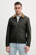 Бавовняна куртка Barbour Newbury Wax Jacket колір зелений демісезонна MWX2449
