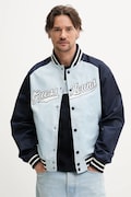 Guess Jeans kurtka bomber kolor niebieski przejściowa M5GL32 WHAA2
