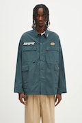 Μπουφάν AAPE Main Long Sleeve χρώμα: τιρκουάζ, AAPSTM8501XXN