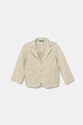 Дитячий лляний піджак United Colors of Benetton колір бежевий 23WBCW00A