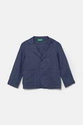 Дитячий лляний піджак United Colors of Benetton колір синій 23WBCW00A