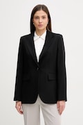 Sisley marynarka kolor czarny jednorzędowa gładka 2KVXLW025