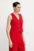 Morgan vesta CFLO culoarea rosu, un singur rand de nasturi, CFLO