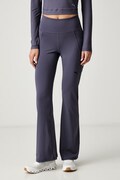Puma športové legíny dámske Essential Bootcut fialové high waist 525902