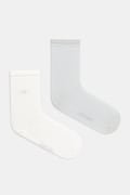 Calvin Klein sosete 2-pack femei, culoarea gri, 701232094