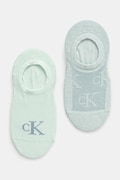 Calvin Klein Jeans skarpetki 2-pack damskie kolor turkusowy 701231402