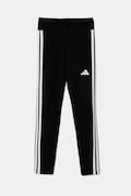 Дитячі легінси adidas колір чорний з аплікацією JD6473