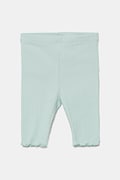 United Colors of Benetton legginsy dziecięce kolor turkusowy gładkie 3F1AGF04K