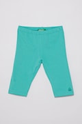 United Colors of Benetton legginsy dziecięce kolor turkusowy gładkie 3MT1GF01M