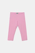 Дитячі легінси United Colors of Benetton колір рожевий однотонна 3MT1CF02J