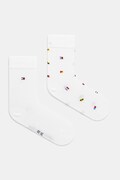 Detské ponožky Tommy Hilfiger 2-pak biela farba, 701232857