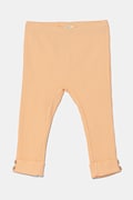 Kojenecké legíny United Colors of Benetton oranžová barva, hladké, 3F1AAF026