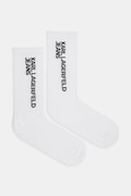 Ponožky Karl Lagerfeld Jeans 2-pak biela farba, A1W47053