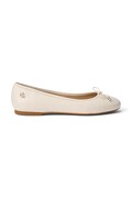 Кожени балеринки Lauren Ralph Lauren Jayna в бежово 802940728006