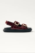 Alohas sandali in pelle Harper donna colore granata S100731-01