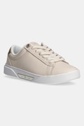 Tommy Hilfiger sneakersy skórzane CHIC COURT SNEAKER kolor beżowy FW0FW08382