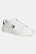 Kožené tenisky Tommy Jeans TJW LOGO SNEAKER ESS biela farba, EN0EN02703