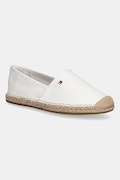 Espadrilky Tommy Hilfiger FLAG CANVAS ESPADRILLE biela farba, FW0FW08541