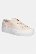 Calvin Klein Jeans VULC FLATFORM LOW CV MG tenisówki damskie beżowe YW0YW01763