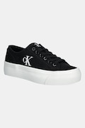 Πάνινα παπούτσια Calvin Klein Jeans VULC FLATFORM LOW CV MG χρώμα: μαύρο, YW0YW01763