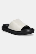 Calvin Klein Jeans klapki FLAT MOLDED SANDAL SLIDE damskie kolor szary YW0YW01710